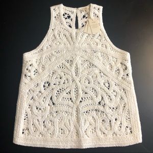 Maje White Embroidered Top